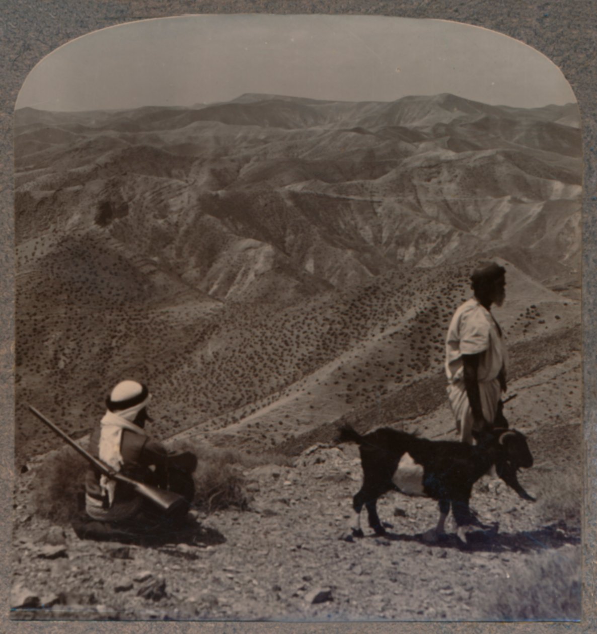 O deserto da Judéia e o lugar do bode expiatório, c1900 de Unbekannt