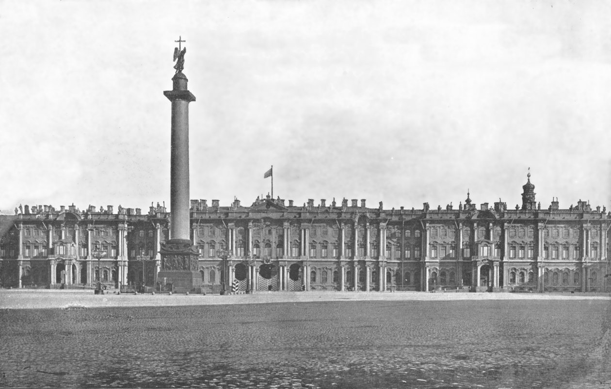 O Palácio de Inverno, São Petersburgo, Rússia, 1895. de Unbekannt