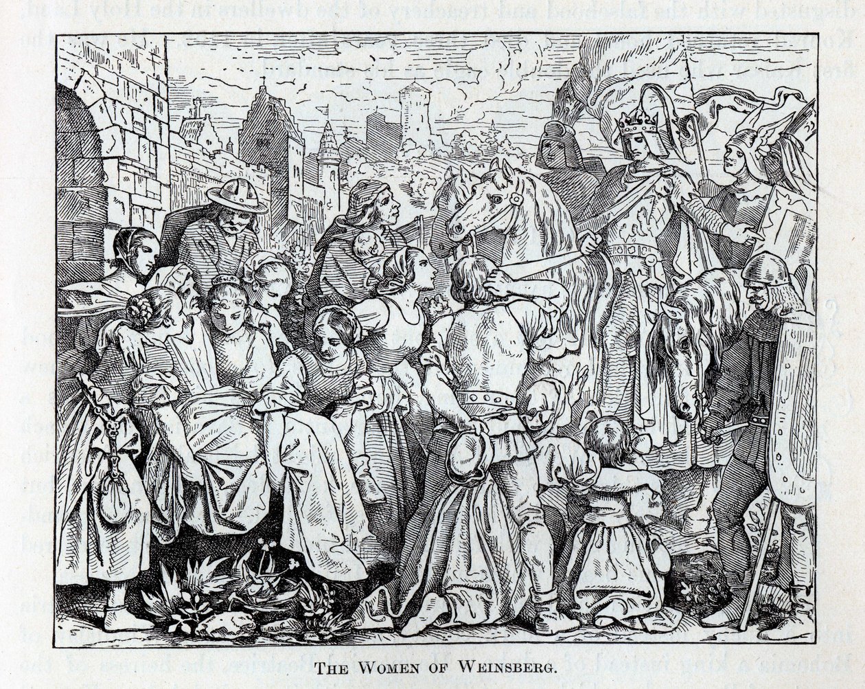 As mulheres de Weinsberg, 1882 de Unbekannt