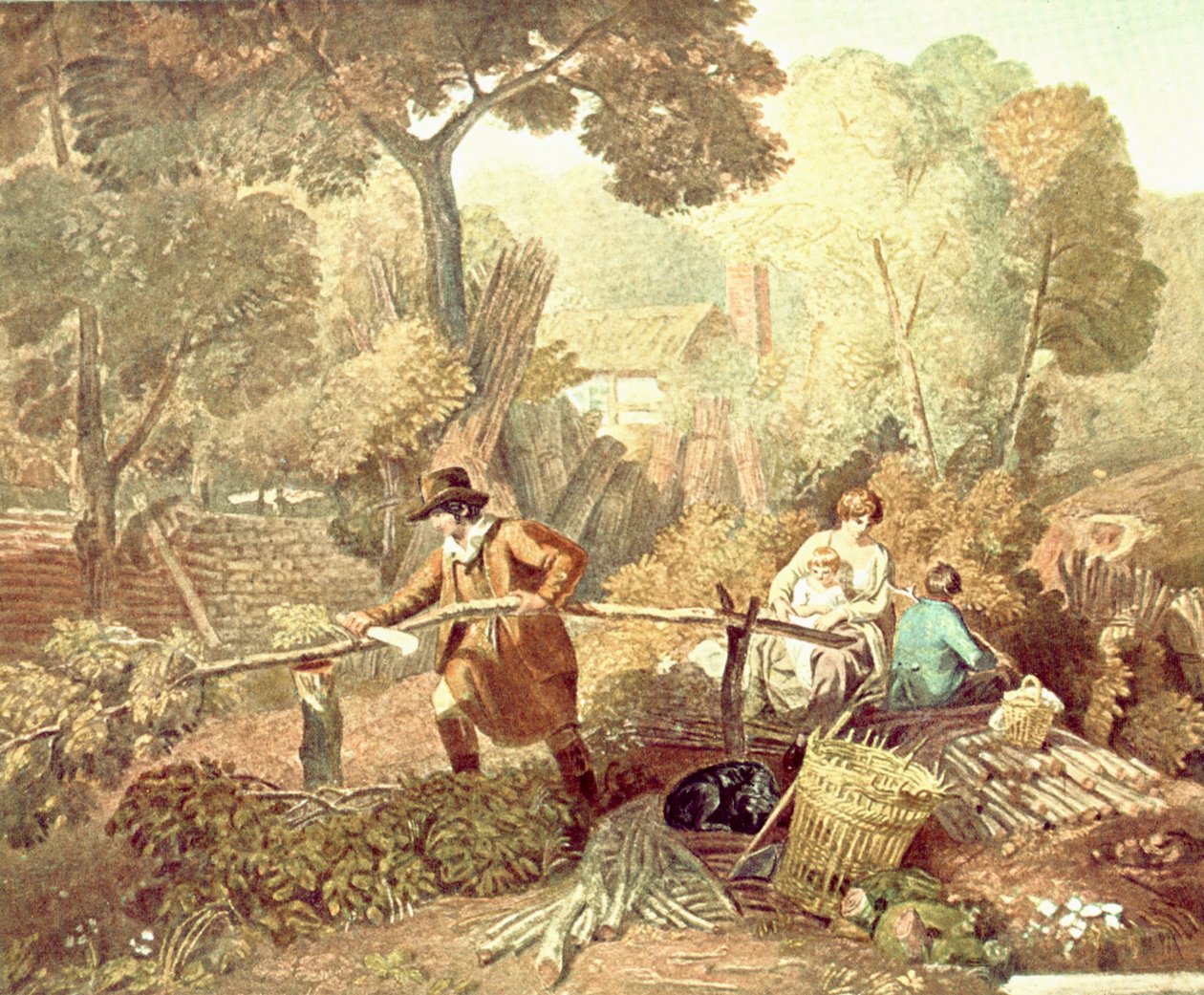 O Lenhador, 1812, c1900. de Unbekannt