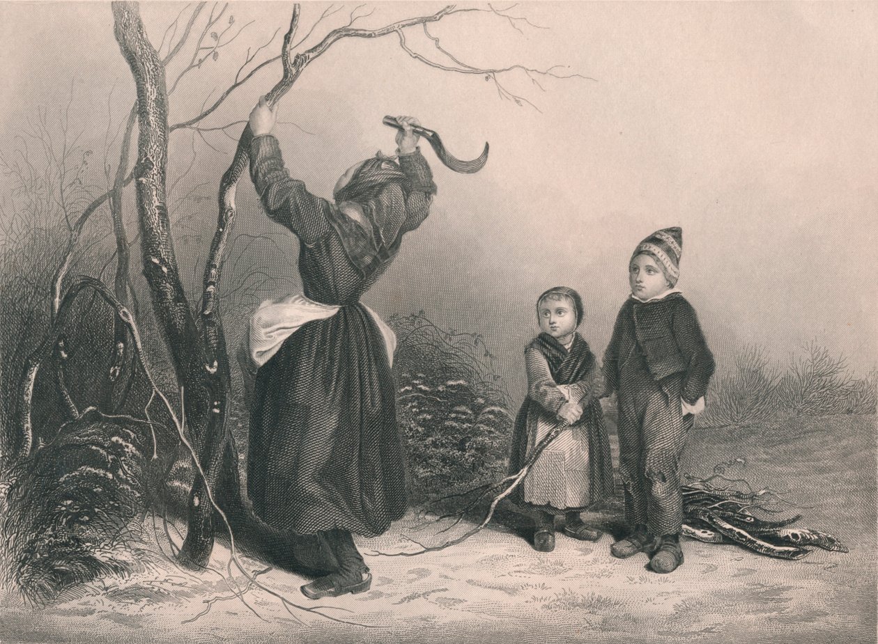 Os lenhadores, c1850 de Unbekannt