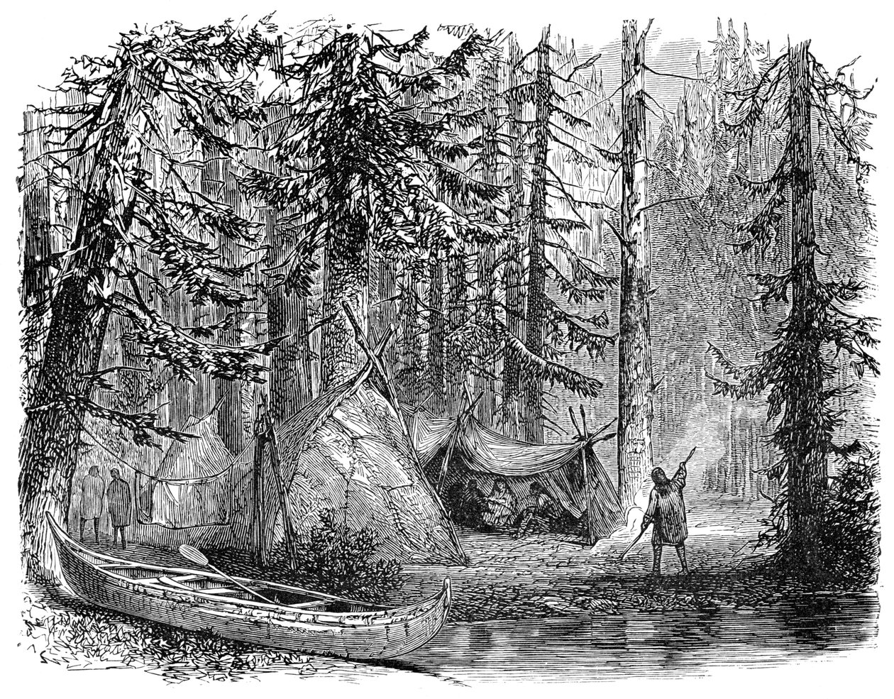 Os bosques antes do emigrante, 1900 de Unbekannt
