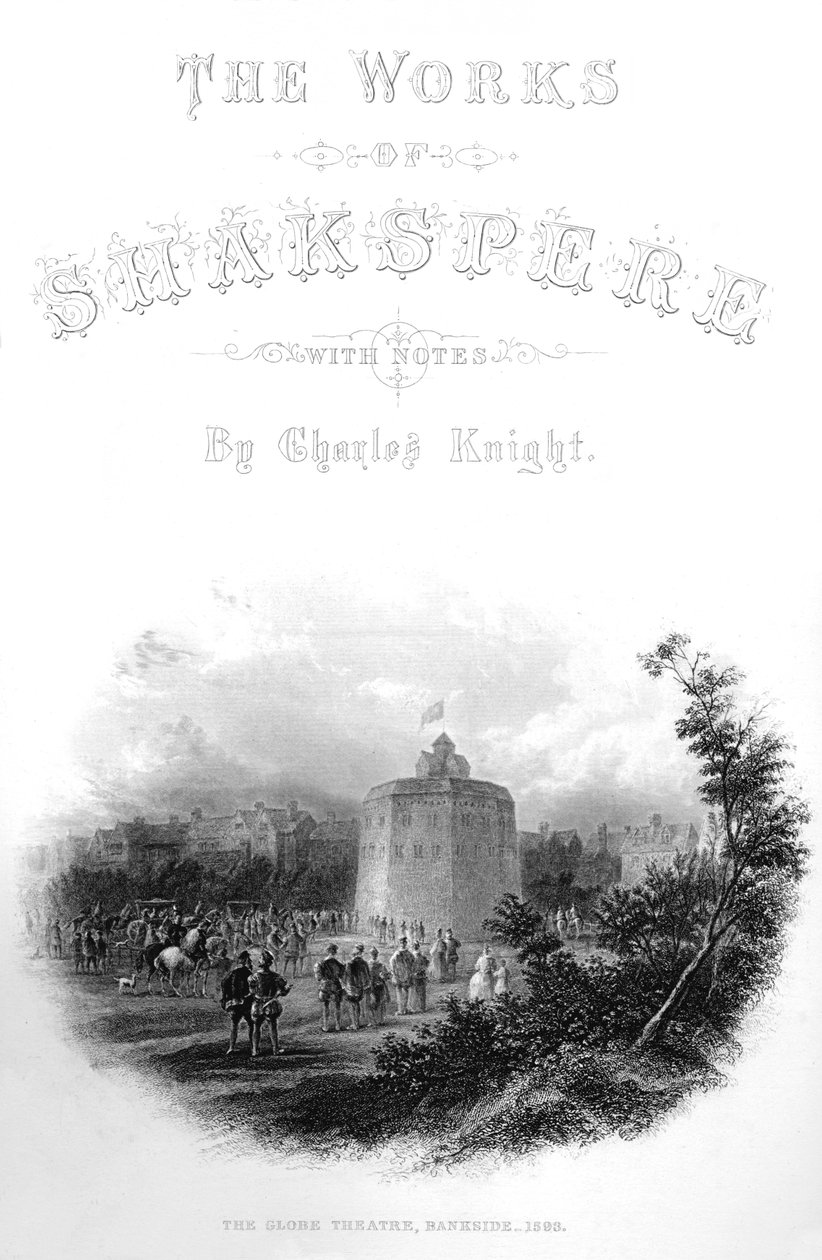 As obras de Shakspere - The Globe Theatre, Bankside, 1593, c1870 de Unbekannt