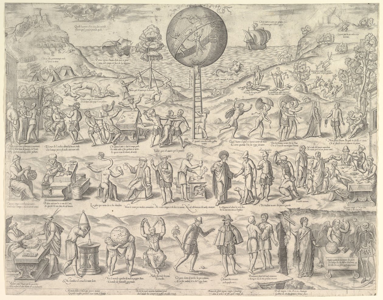 O mundo, gaiola dos tolos, século XVI. de Unbekannt
