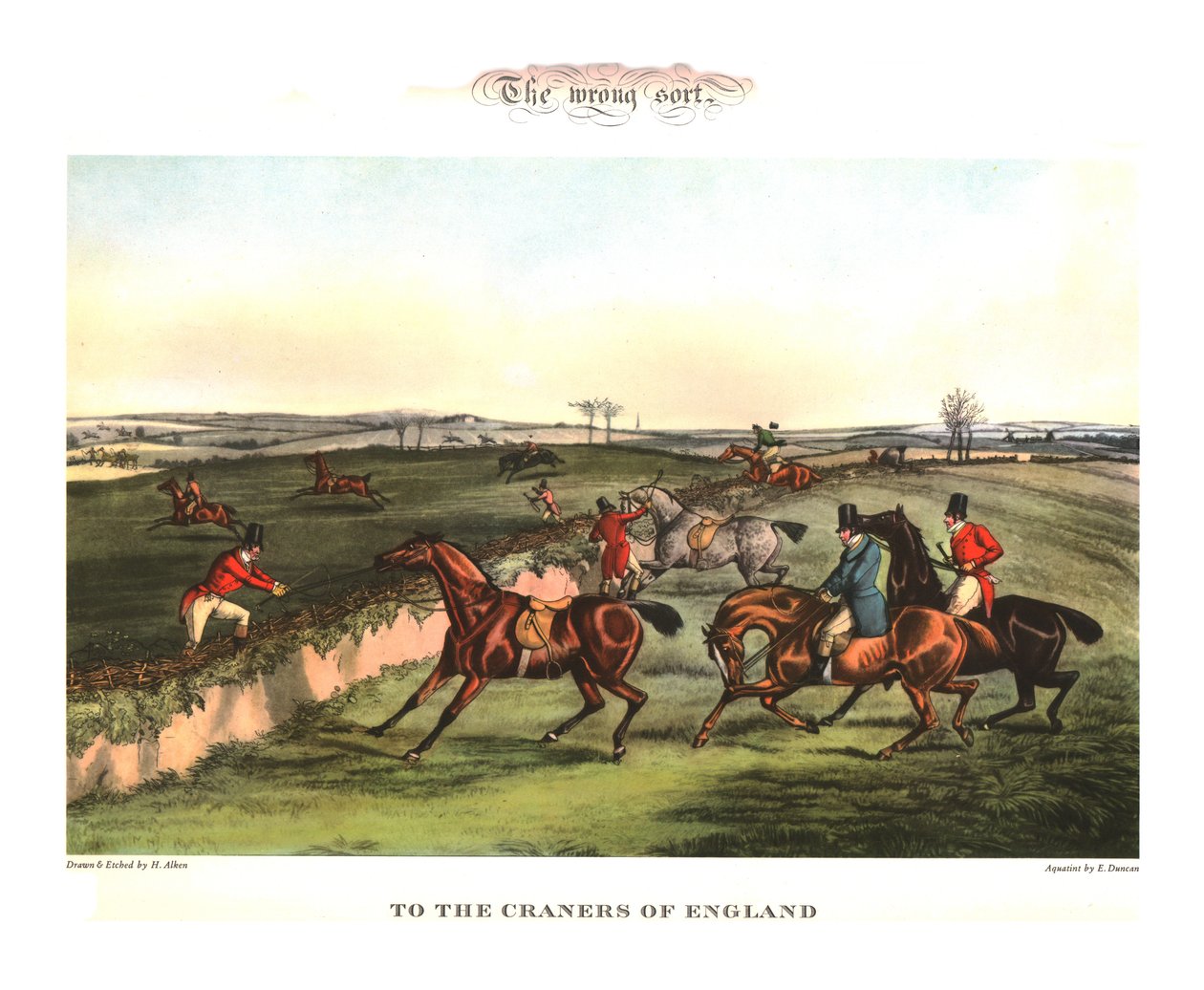 O tipo errado. Aos Craners Of England, meados do século XIX, c1955. de Unbekannt