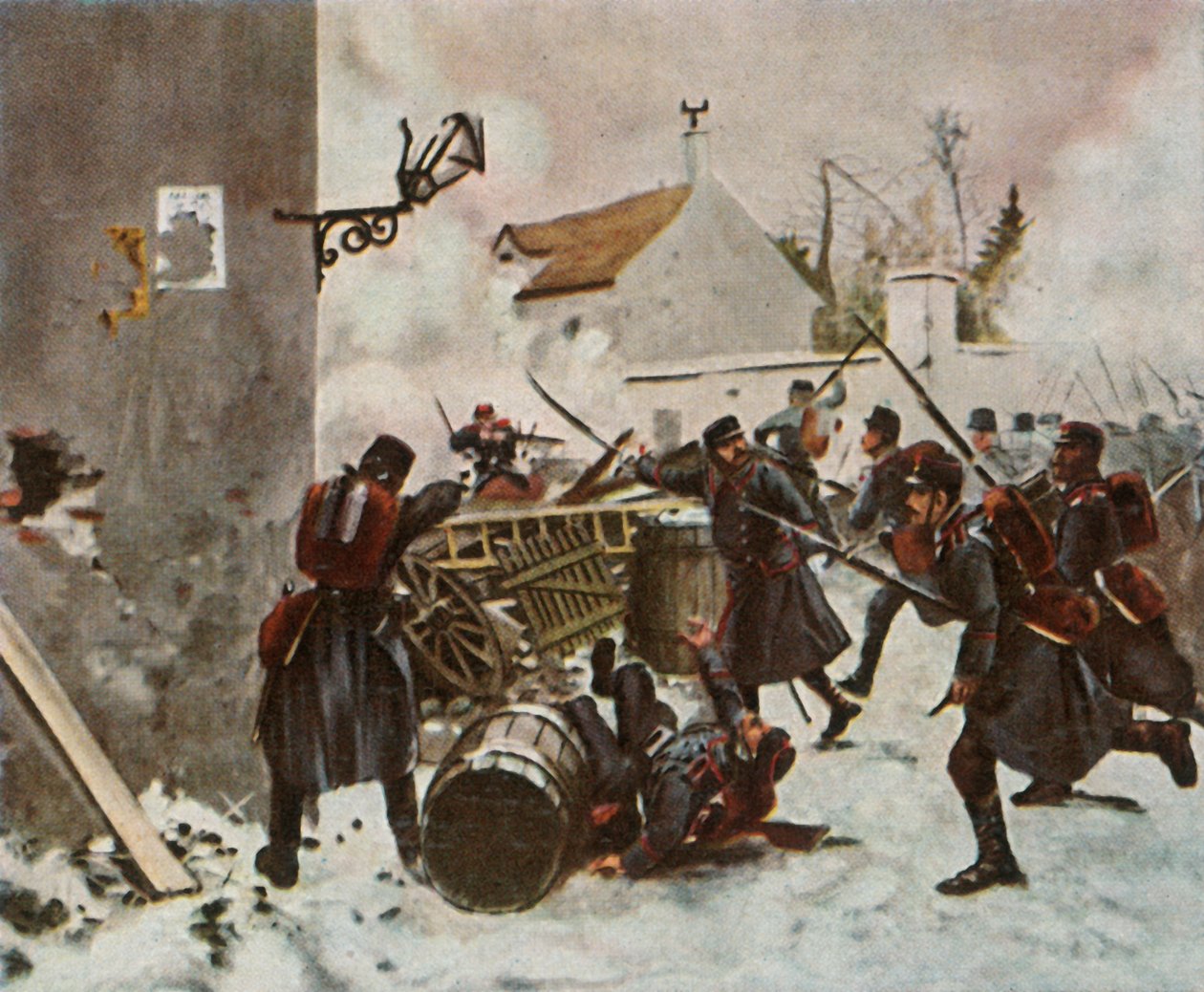 Divisão de Württemberg em Champigny, 2 de dezembro de 1870, 1936. de Unbekannt