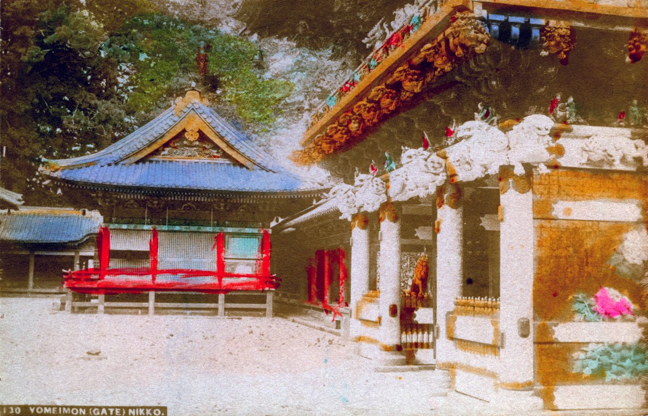 O portão de Yomeimon do santuário de Tosho-gu, Nikko, Japão de Unbekannt