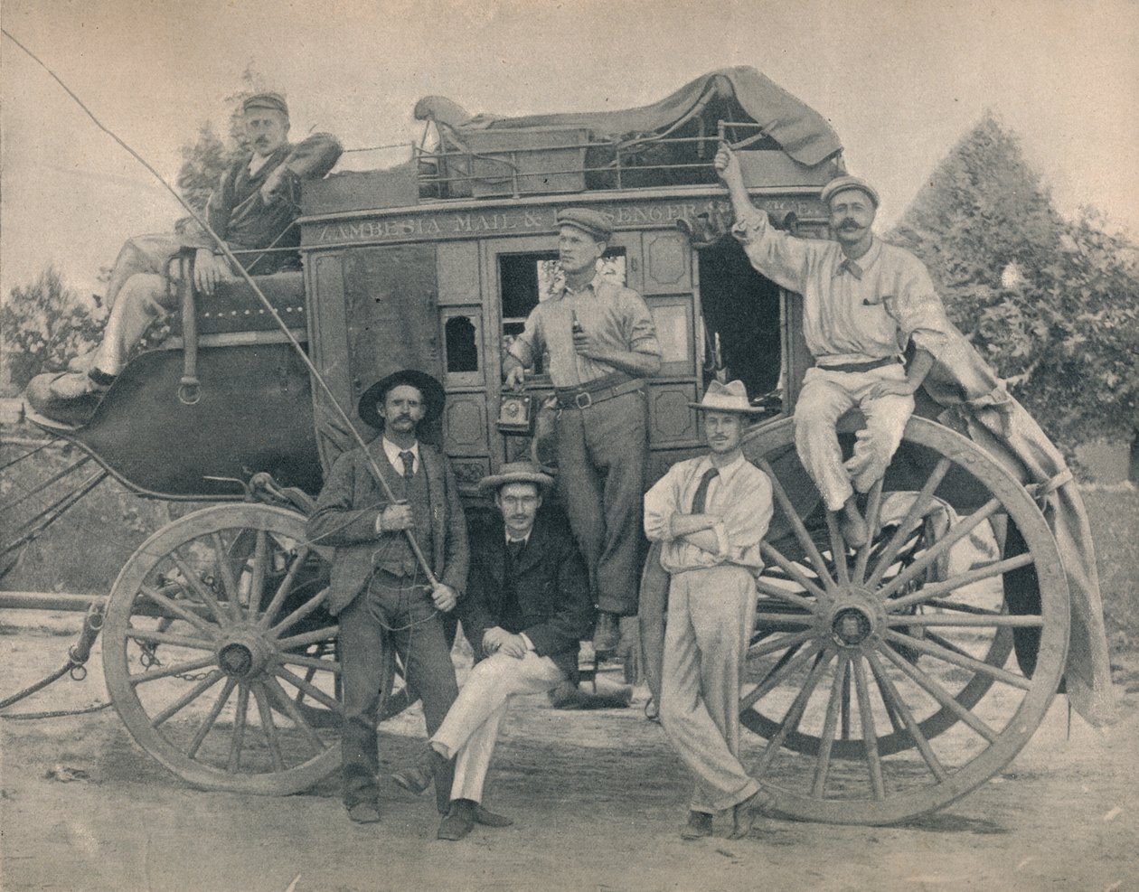 O treinador do Zambesi, c1900. de Unbekannt