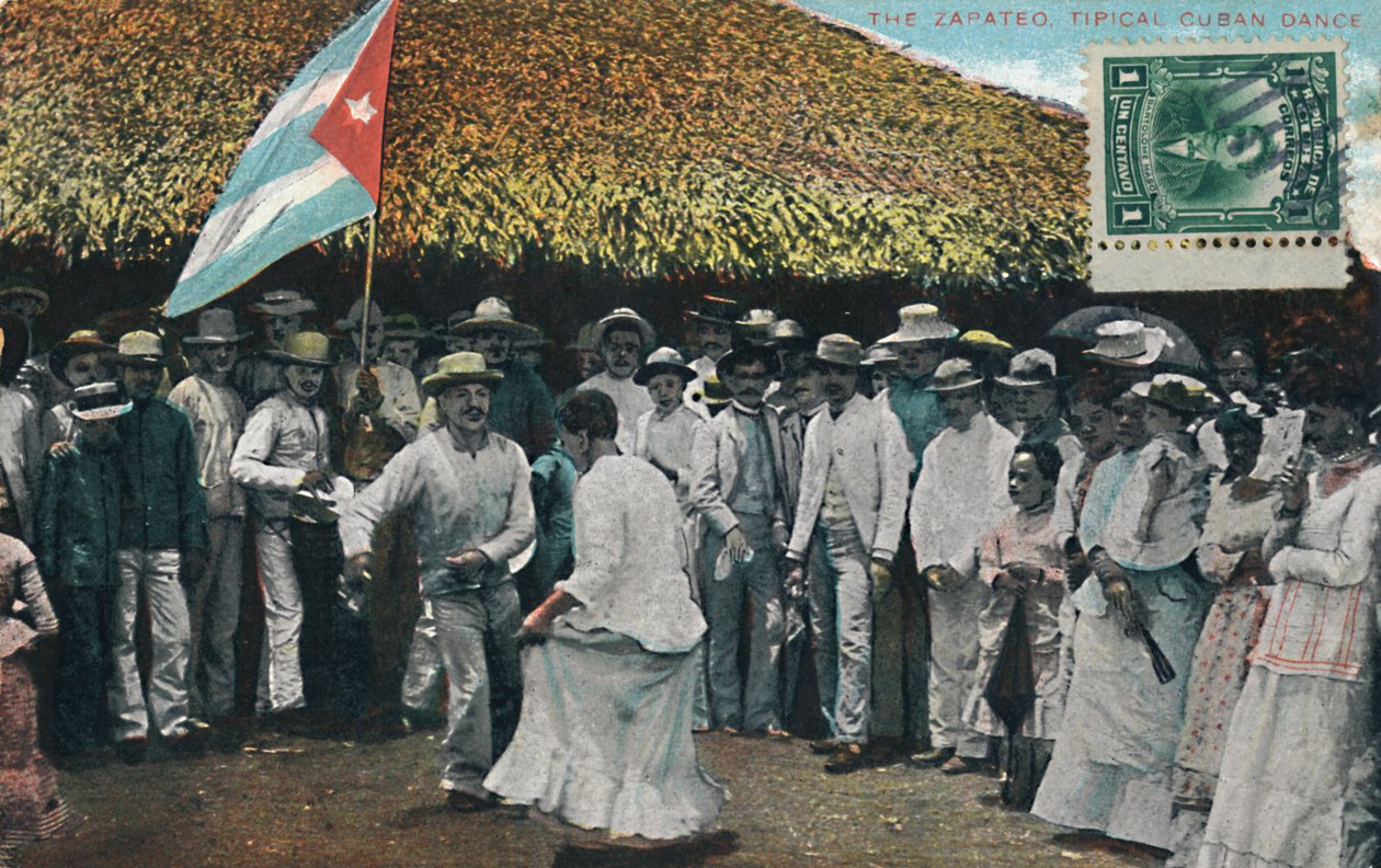 A dança cubana típica de Zapateo, c1910. de Unbekannt