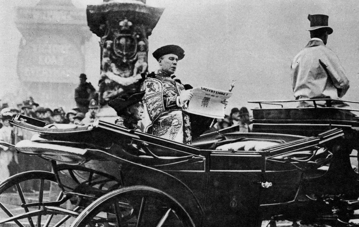 O anúncio do Tratado de Versalhes em toda a Inglaterra pela Proclamação Real, 1919, 1937 de Unbekannt