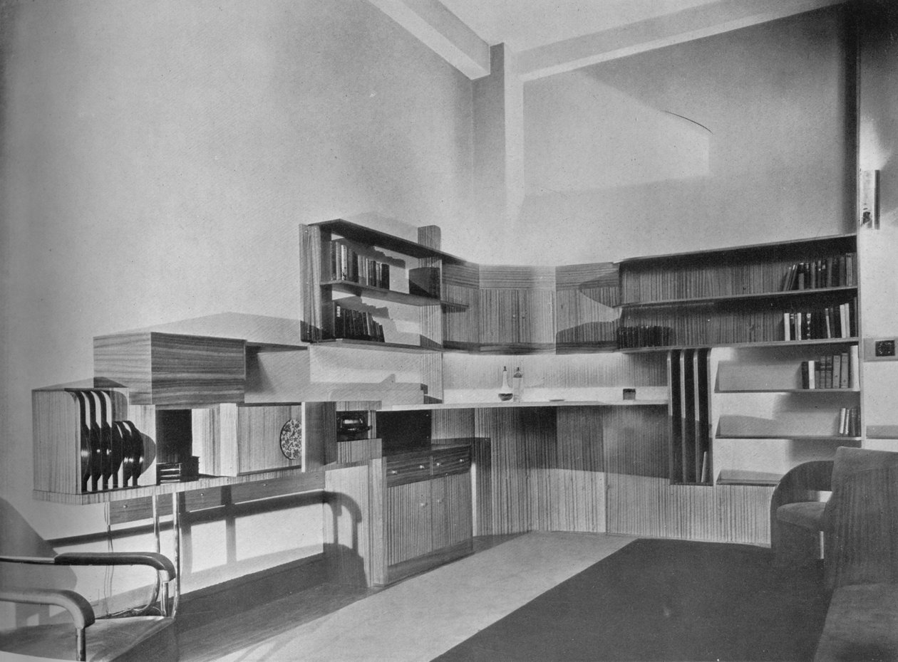 O apartamento de Ben Herzberg, Nova York. Desenhado por Howe e Lescaze, 1933 de Unbekannt