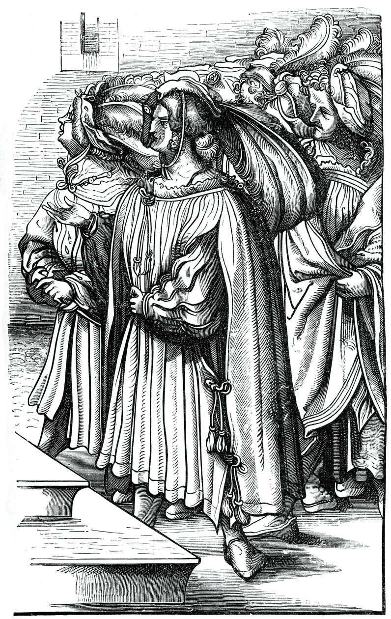 Os arquiduques e altos barões da Alemanha na coroação do imperador Maximiliano, século XVI, de Unbekannt