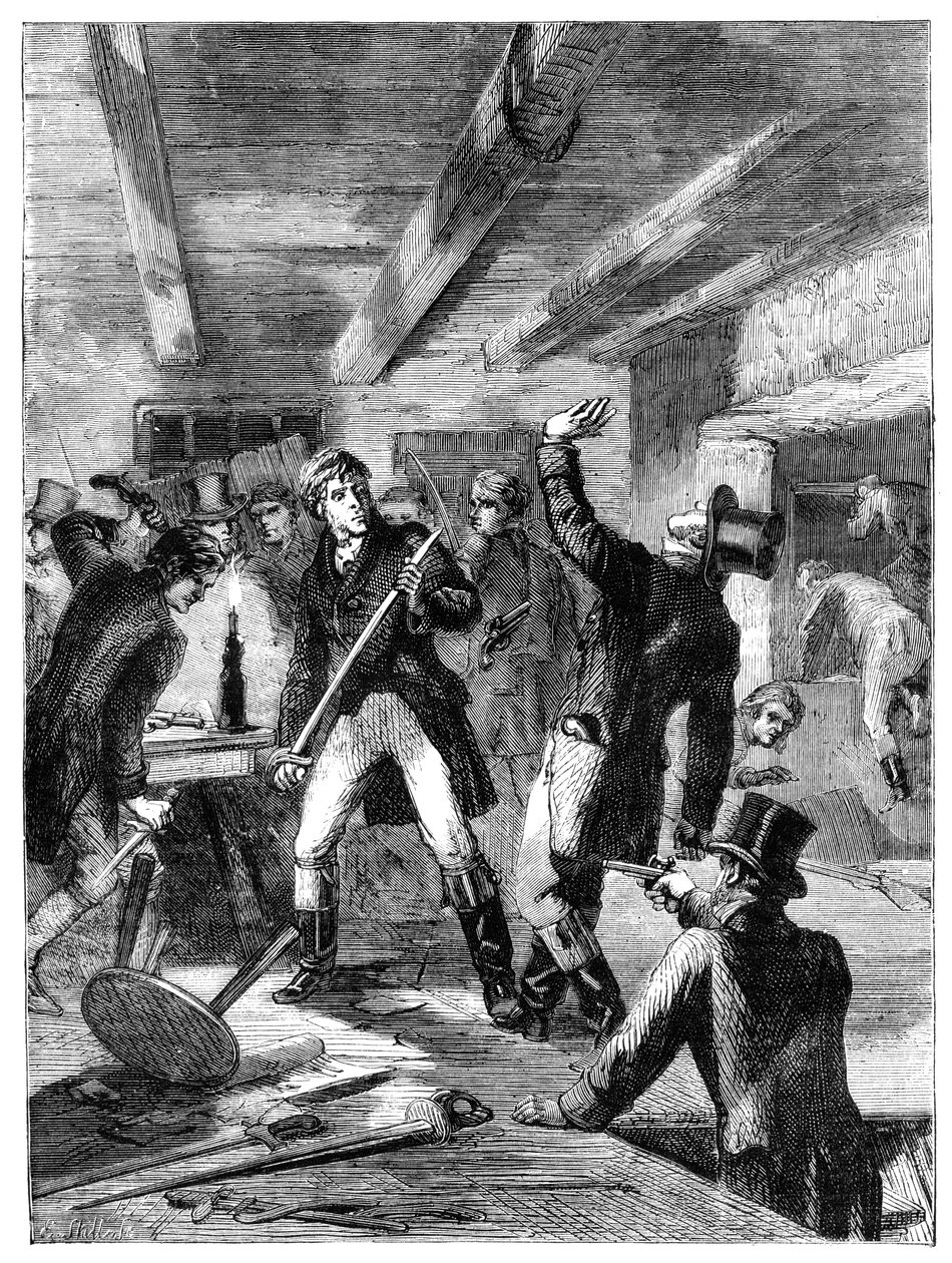 A prisão dos conspiradores da Rua Cato, 1820 c1895 de Unbekannt