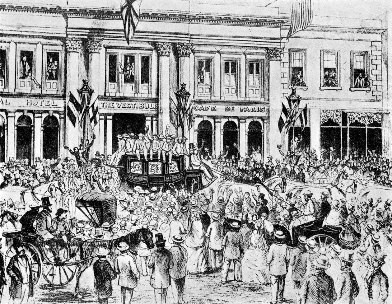 A chegada do primeiro time de críquete inglês na Austrália, 1861 1912 de Unbekannt