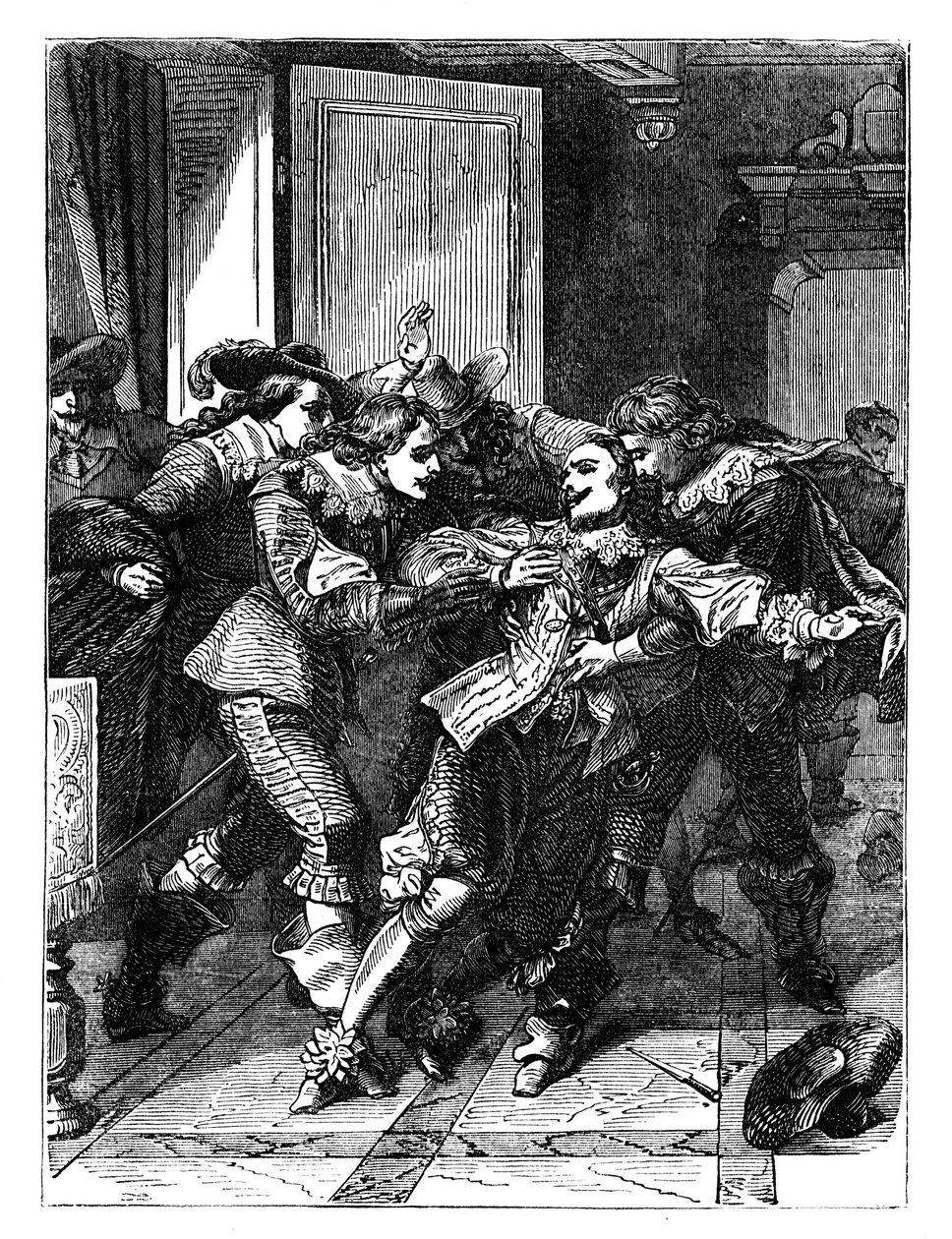 O assassinato do duque de Buckingham, c1902 de Unbekannt