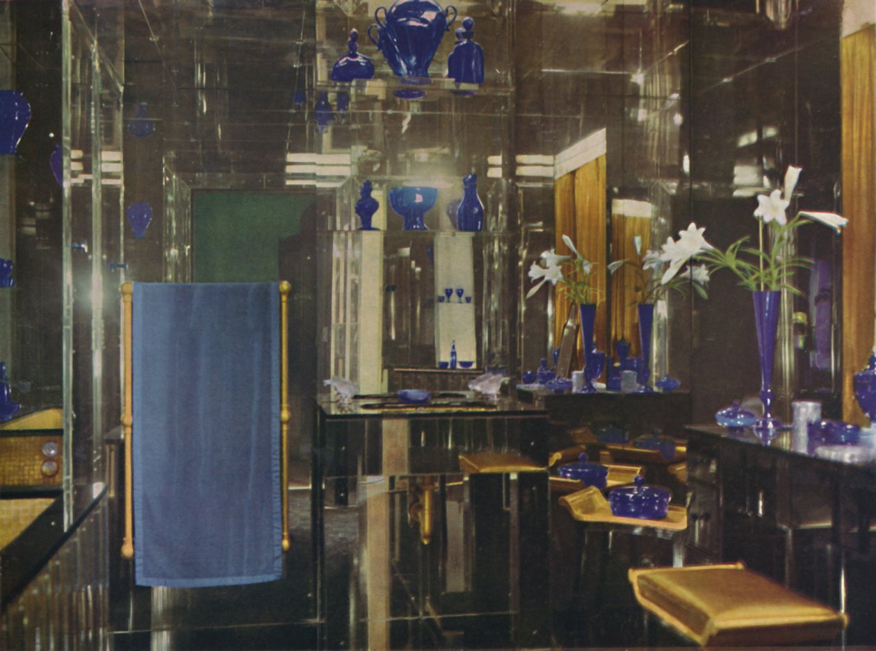 O banheiro da Gayfere House, Londres, 1936 de Unbekannt