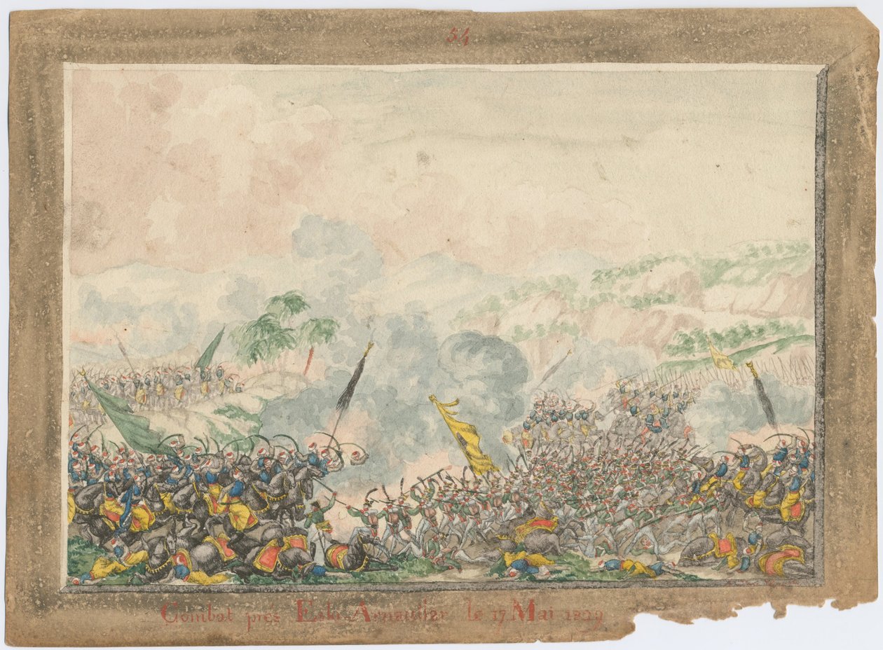A batalha perto de Provadia em maio de 1829, 1829 de Unbekannt