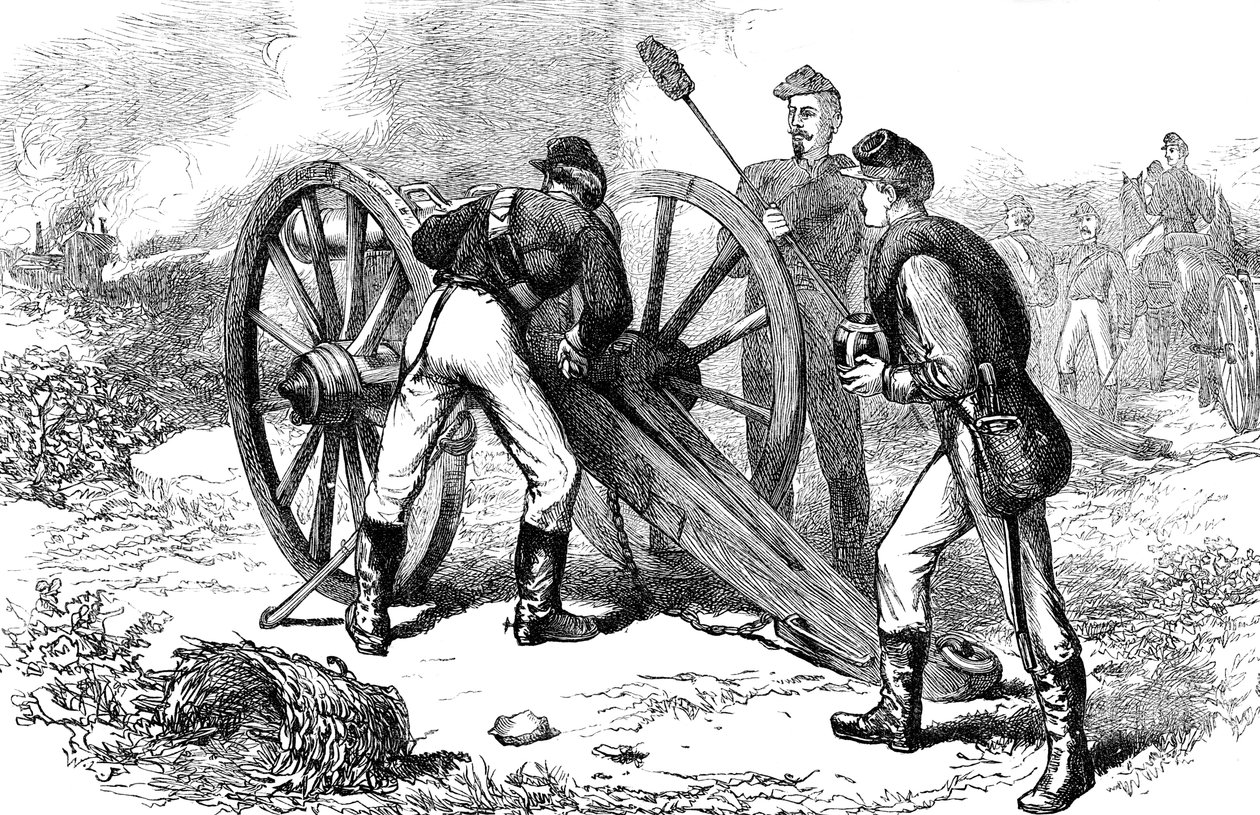 A batalha de Chancellorsville, Virgínia, Guerra Civil Americana, 1863 c1880 de Unbekannt