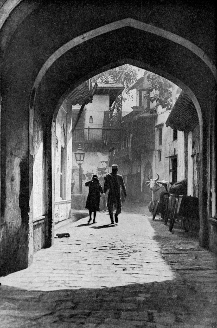 O bazar de Lucknow, Índia, c1930s de Unbekannt