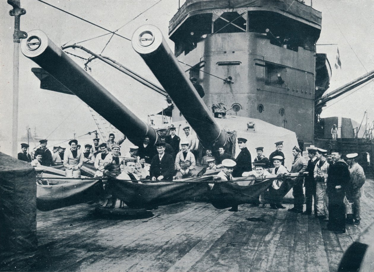 As grandes armas do HMS Nova Zelândia, c1914 de Unbekannt