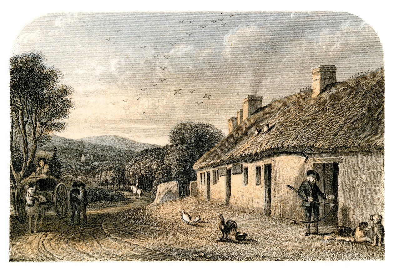 O local de nascimento de Robert Burns, Alloway, South Ayrshire, Escócia de Unbekannt