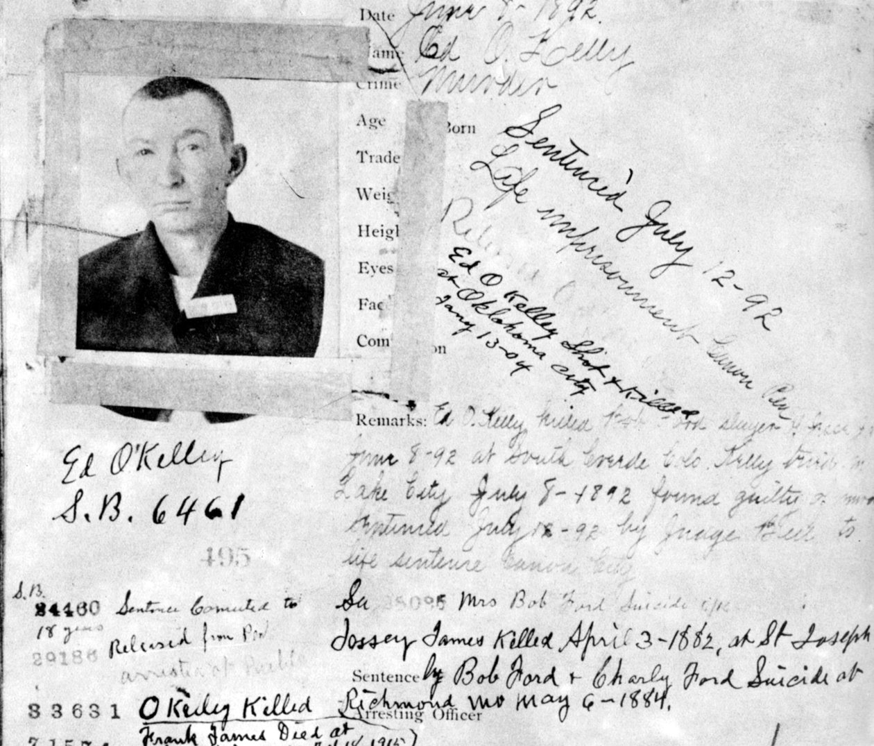 O apagador do homem que matou Robert Ford, c1892 1954 de Unbekannt