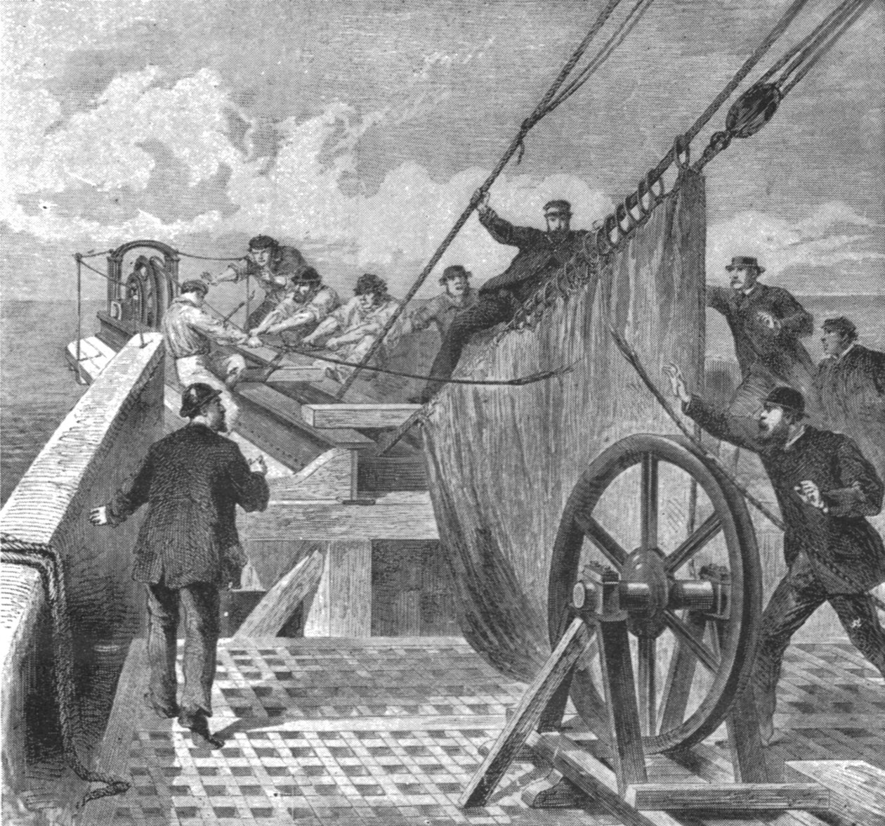 A quebra do Cabo Atlântico a bordo do Great Eastern, 2 de agosto de 1865, 1901. de Unbekannt