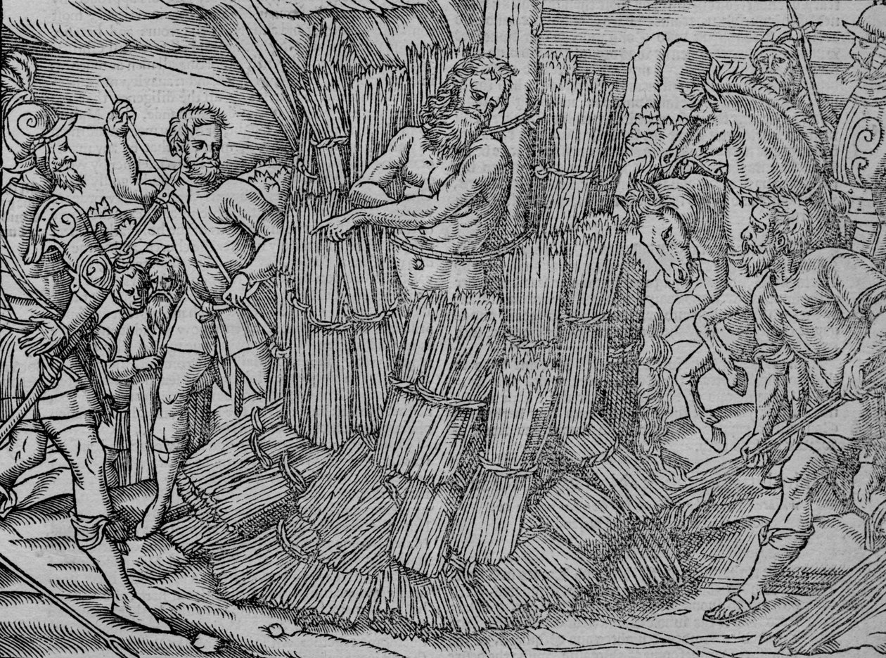 A queima do maister Hierome of Prage, c1563. de Unbekannt