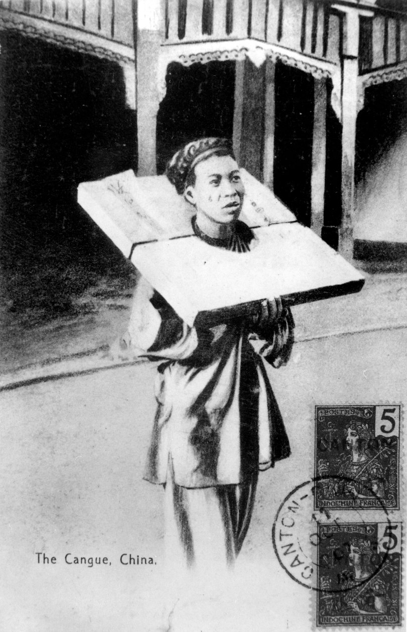 O cangue, China, 1907 de Unbekannt