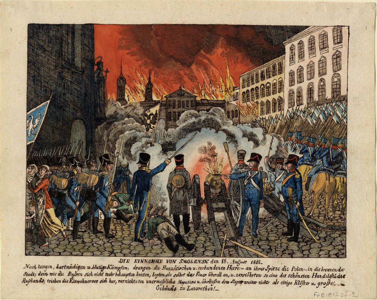 A captura de Smolensk em 18 de agosto de 1812, 1812 de Unbekannt