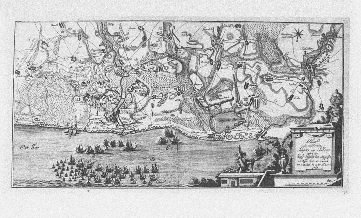 A captura da fortaleza prussiana de Kolberg em 16 de dezembro de 1761, 1761 de Unbekannt