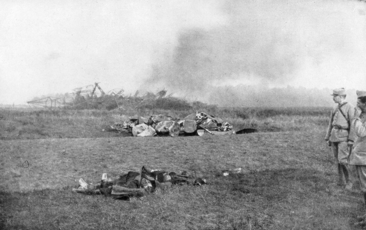A carcaça de Zeppelin LZ93 L44, St Clement, França, 20 de outubro de 1917 de Unbekannt