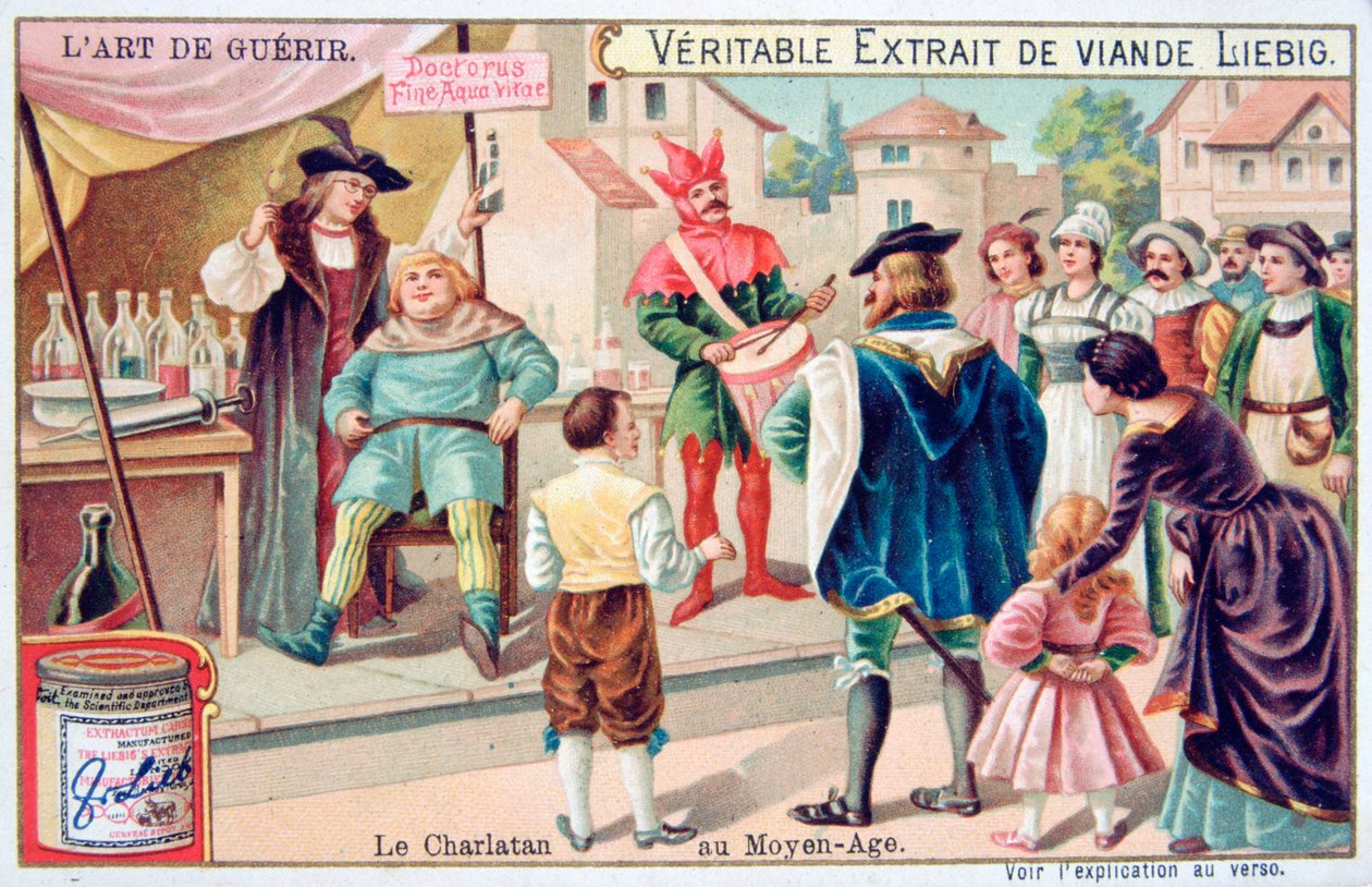 O charlatão da Idade Média, c1900 de Unbekannt
