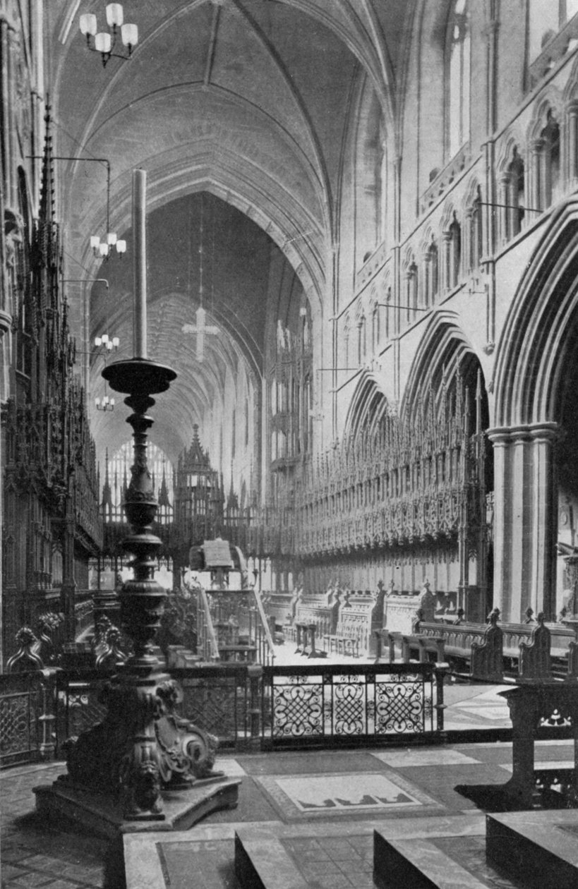 O coro, Catedral de Chester, Cheshire, 1924-1926 de Unbekannt