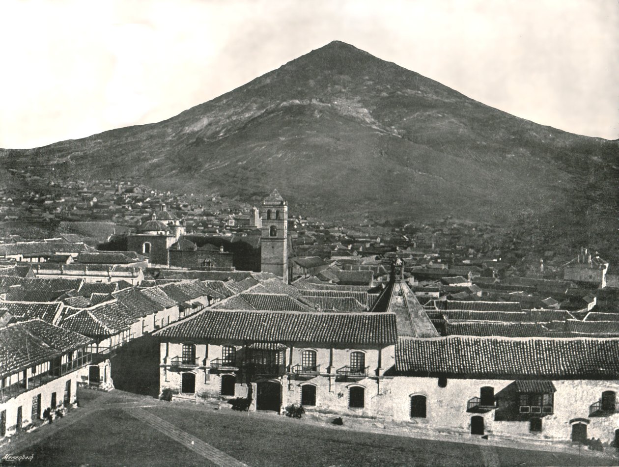 A cidade e a montanha, Potosi, Bolívia, 1895. de Unbekannt