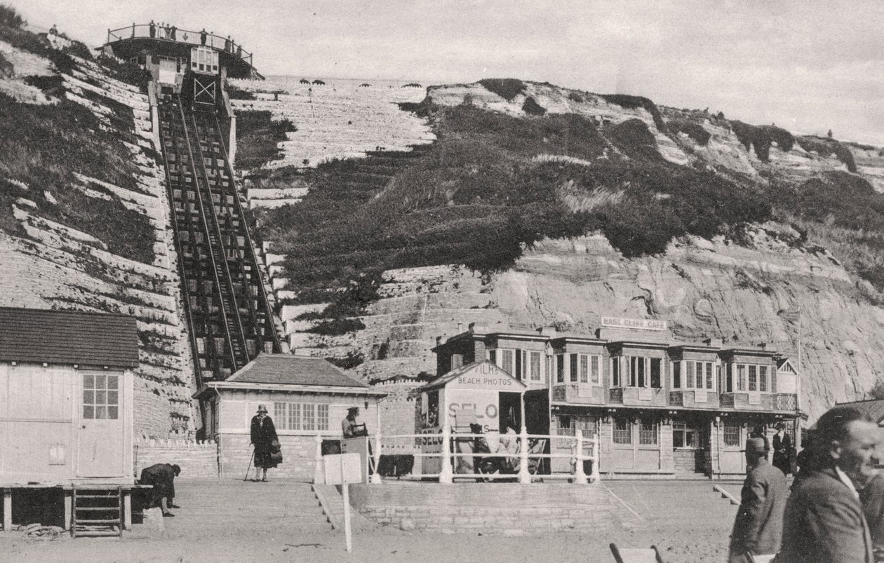 O elevador do penhasco em Bournemouth, Dorset, início do século XX de Unbekannt