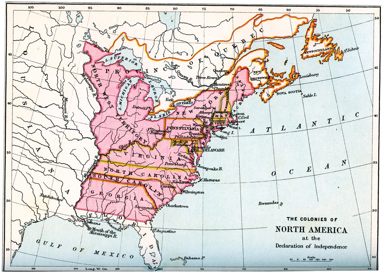 As colônias da América do Norte na declaração de independência, 1776 1894 de Unbekannt