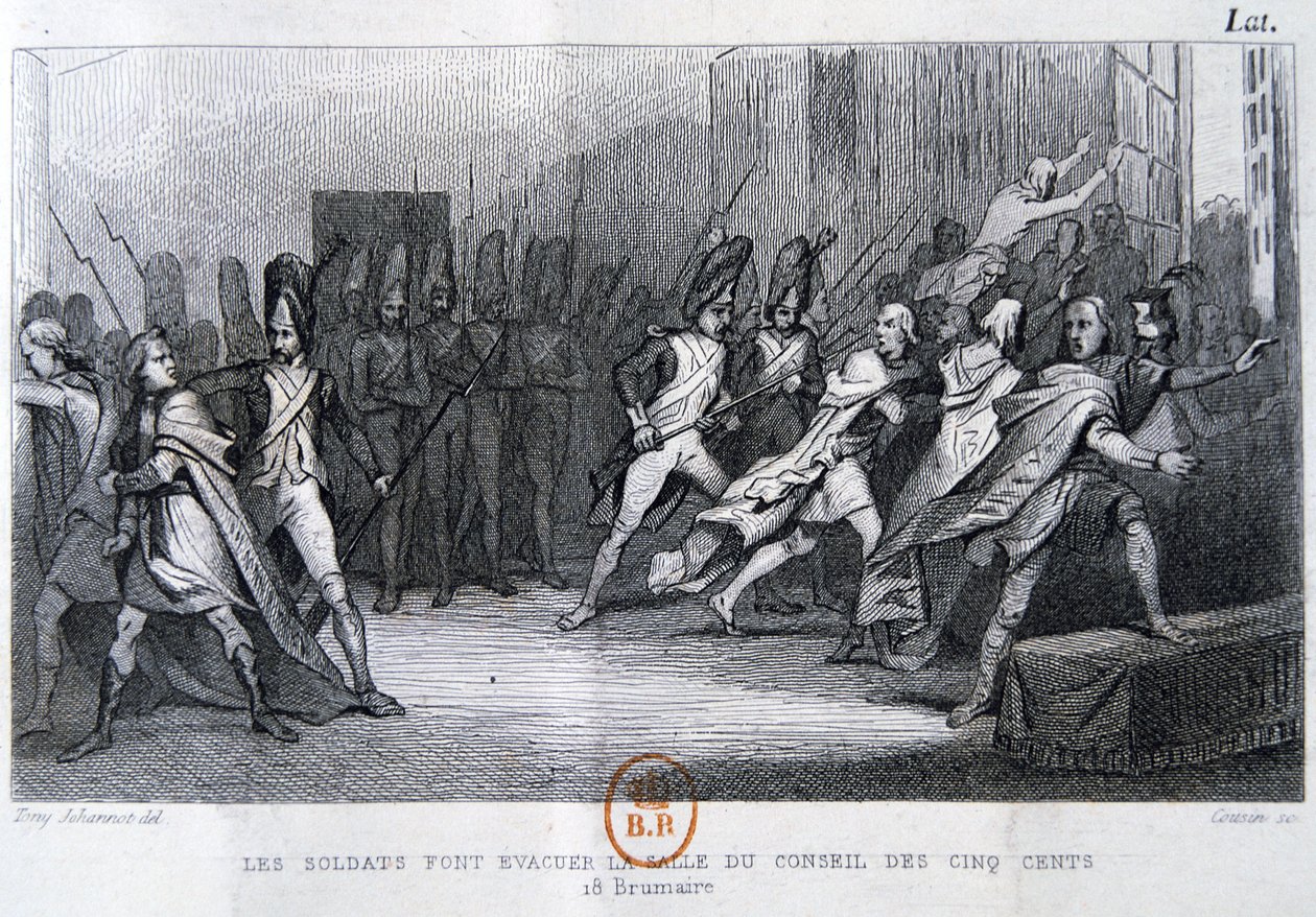 O golpe de estado do 18º Brumaire 9 de novembro de 1799, século XIX de Unbekannt