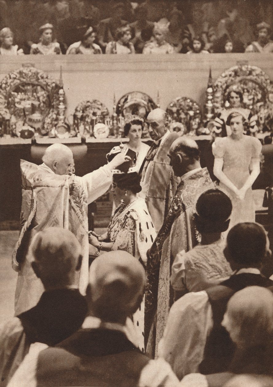 A coroação da rainha Elizabeth, esposa do rei George VI, 1937 de Unbekannt