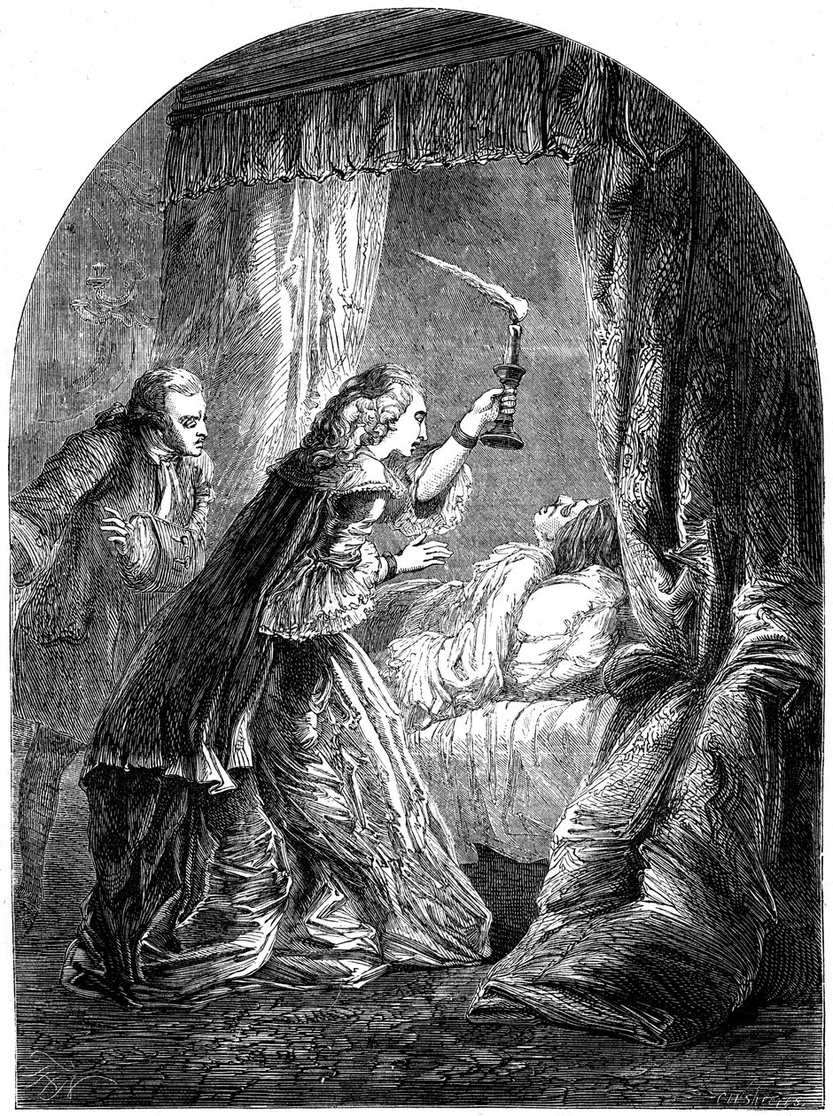 A morte de Frederick, príncipe de Gales 1707-1751, 1751 século XIX de Unbekannt