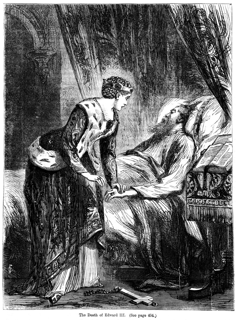 A morte do rei Eduardo III 1312-1377 de Unbekannt