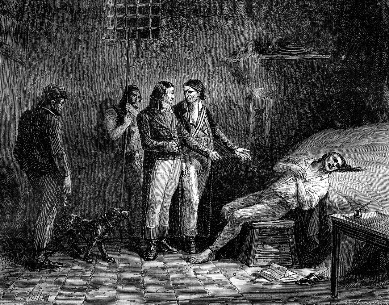 A morte do marquês de Condorcet, 1794 1882-1884 de Unbekannt