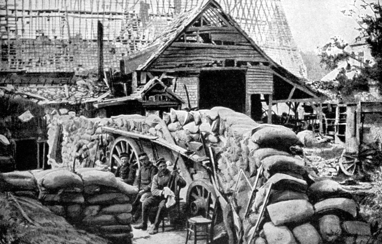 As defesas de Carency, França, 1915 de Unbekannt