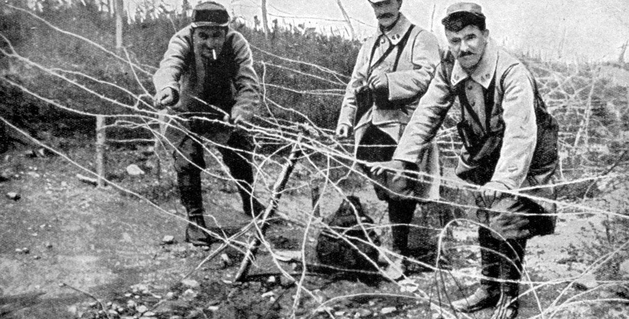 As defesas de Carency, França, 1915 de Unbekannt