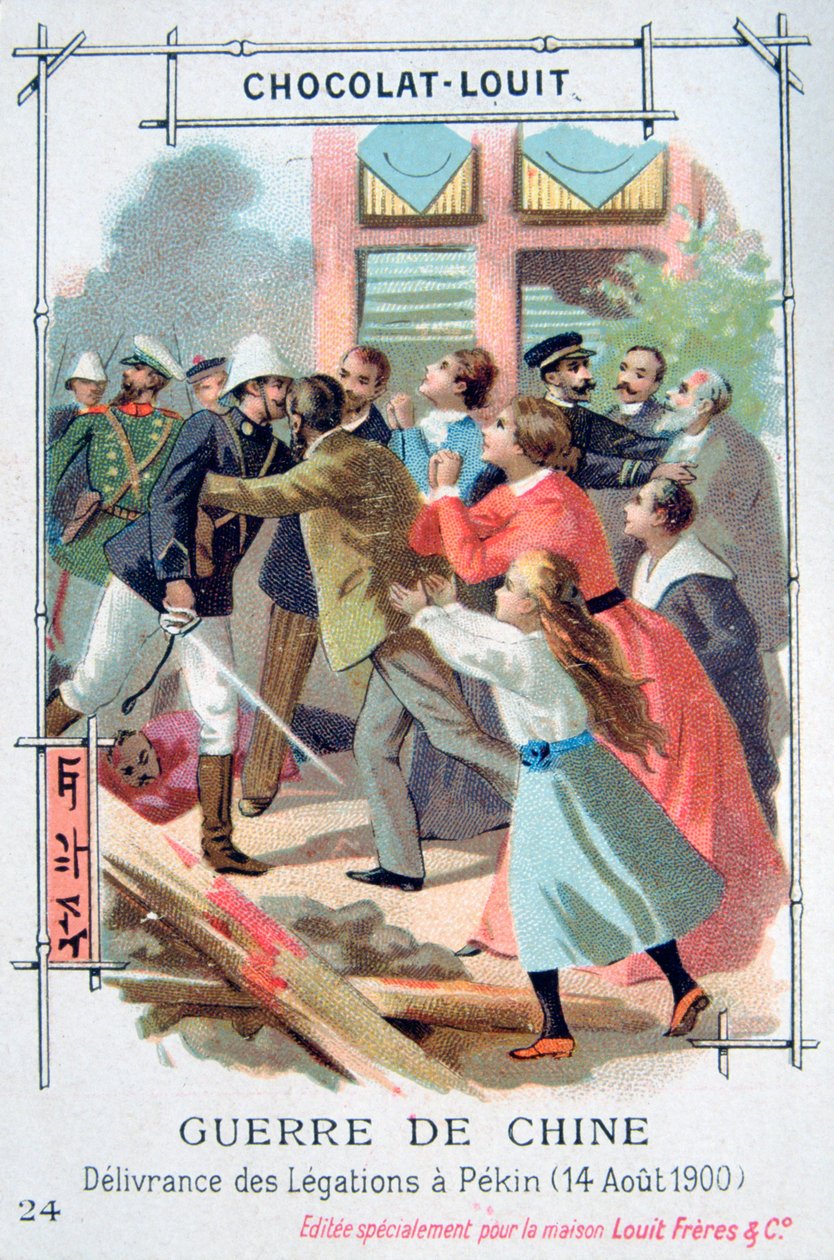 A libertação do pessoal diplomático em Pequim, China, Rebelião Boxer, 14 de agosto de 1900 de Unbekannt