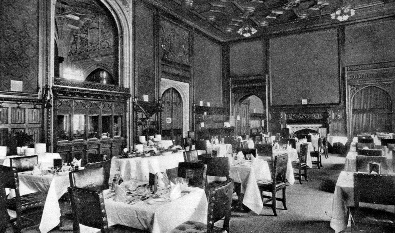 A sala de jantar da Câmara dos Comuns, Londres, 1926-1927 de Unbekannt