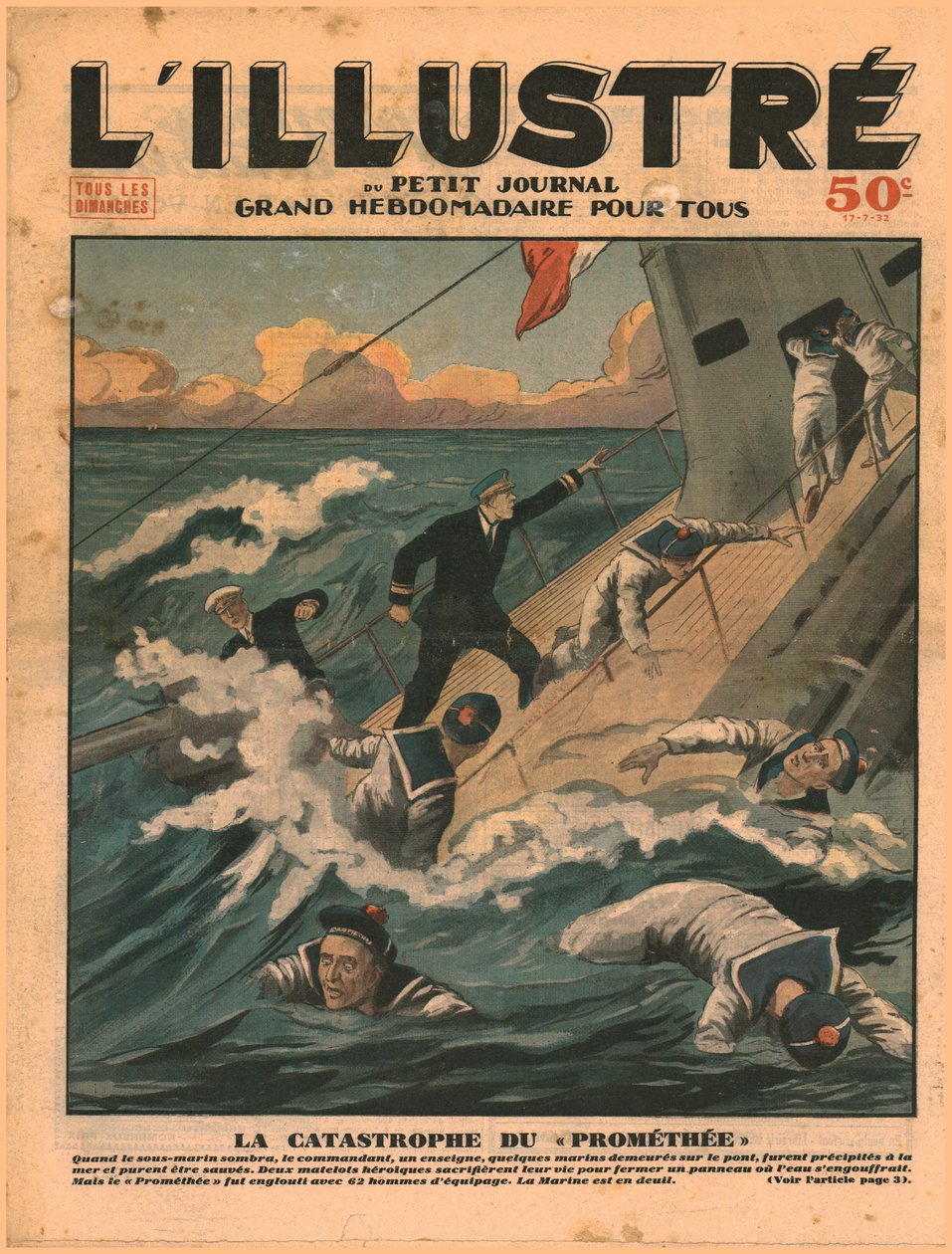 O desastre do Prométhée, 1932. de Unbekannt