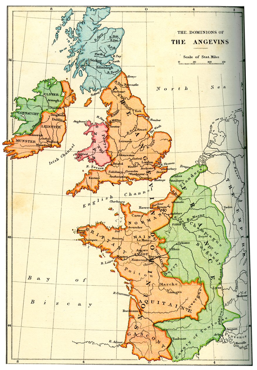Os domínios dos Angevins, 1892 de Unbekannt