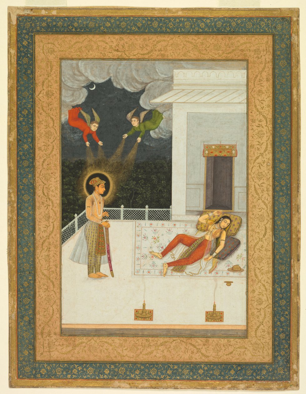 O sonho de Zulaykha, do Álbum Amber, c. 1670 de Unbekannt