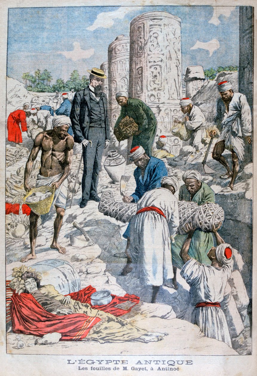 As escavações de Antinópolis, Egito, por Albert Gayet, 1904 de Unbekannt